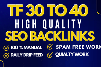 create high quality high tf contextual dofollow seo backlinks