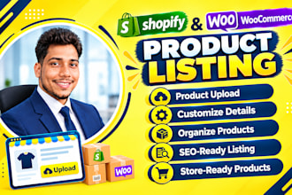 upload and optimize products for shopify and woocommerce