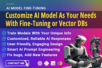 fine tune openai gpt4o, gpt3,5 model with your data, vector ai database cromadb