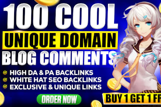 do buy 1 get 1 free 100 high quality unique domain backlinks