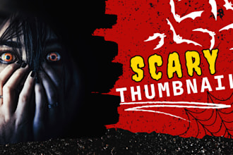 design horror youtube thumbnail ghost thumbnail scary thumbnail