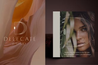 do a boho, modern minimalist line logo design and branding