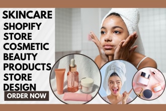 design skincare shopify store cosmetic shopify store beauty shopifywebsite