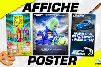 create an affiche poster for you