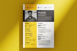 design a stunning curriculum vitae and professional resume
