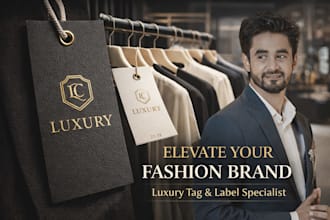 be your luxury clothing hang tag designer