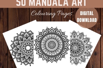 create unique mandala coloring pages for kids and adults