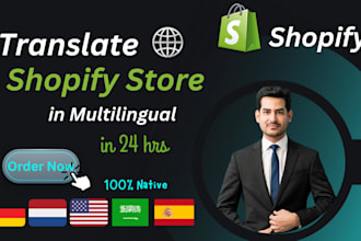 translate your shopify store in any language in 24 hours