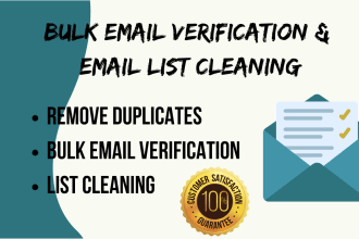 provide bulk email verification and list cleaning