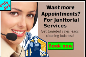 do appointment setting for janitorial services