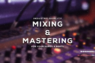mix and master your trap , hip hop and rap songs or beats