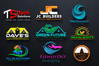 do creative, unique and emerging business logo design