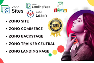 do zoho site zoho landing page zoho commerce zoho trainer central