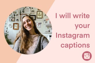 write your instagram captions