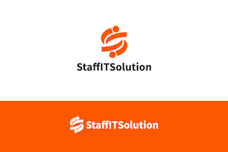 design modern staffing, recruitment, HR and employment logo