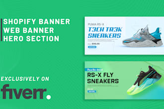 design shopify banner or web banner