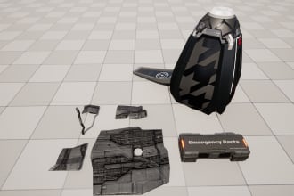 model 3d game props in blender
