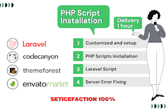 install, modify, bugfix to codecanyon, envato, themeforest,codester PHP scripts