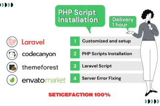 codecanyon, script install,  customized, and deploy php scripts on server