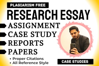 write case study, assignment, research and summary, report, paper