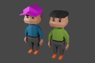 do characters 3d modelling, texturing, rendering for your minecraft videos