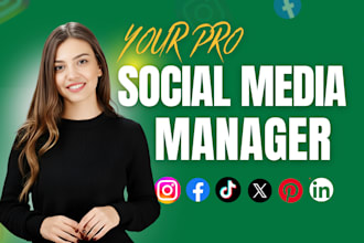 be your pro social media marketing manager and content creator
