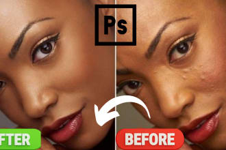 do photoshop retouching, editing portraits, headshots