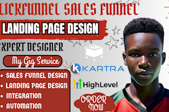 build clickfunnel sales funnel, clickfunnel landing page and clickfunnel
