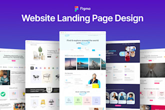 create landing page design in figma