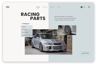 create modern website design react vue tailwind css