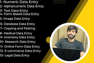 do data entry web research email finding word excel data analysis