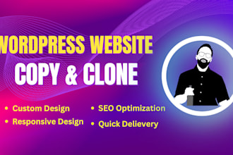 copy clone websites and clone wordpress website or blog