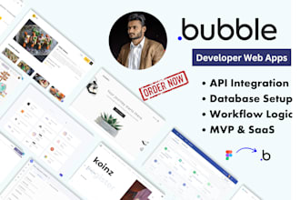 be bubble io developer for web apps, bubble expert for mvp, API integrations