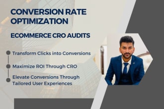 optimize your conversion rate for ecommerce websites, cro