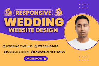 design wedding website and photography website
