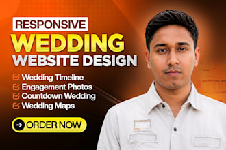 design wedding website and photography website