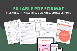 design fillable pdf, interactive pdf design