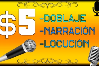 narrate or dub texts for you