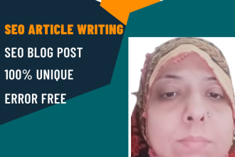 write SEO friendly articles and blogs for your website