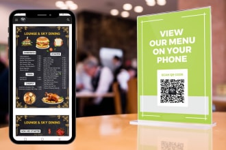 make online qr code menu for restaurant