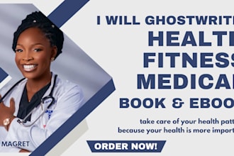 write health, weightloss fitness and medical ebook, ebook writer and ghostwriter