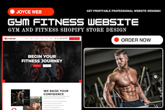 design gym fitness yoga website for personal trainer fitness coach website