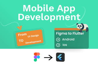 develop figma to flutter mobile app development