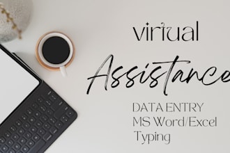 be your freelance data entry worker or excel