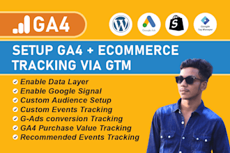 purchase tracking, gads conversion tracking, with GTM ga4 setup
