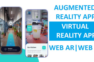 build virtual, augmented reality mobile app, webar, webvr, arapp, vrapp