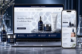 do skincare shopify store beauty website skincare ecommerce dropshipping store