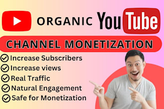 create youtube channel or promotion and monetization