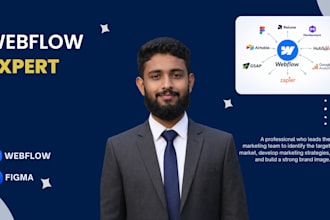 be your webflow expert , figma to webflow, webflow bug fix, custom form