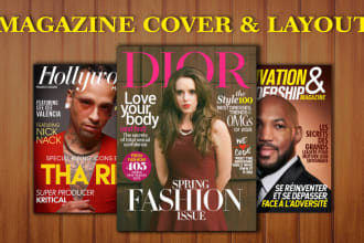 design professional and eye catching  magazine cover design